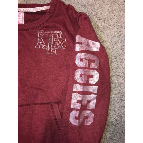 VS Pink Texas A&M Aggies Bling Sweatshirt - Picture 2 of 8